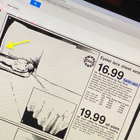 VTG I Dan River Remembrance Eyelet Twin Flat Sheet + Standard Pillowcase - Picture 16 of 16